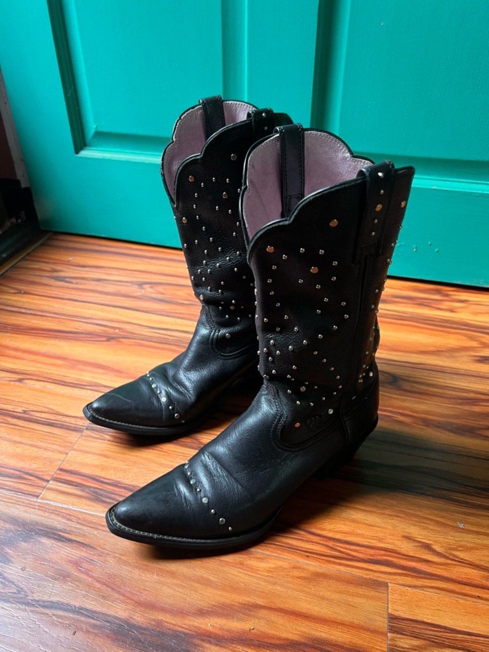 Ariat Black Studded Western Cowboy Boots - Women's